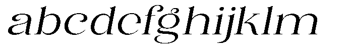 Eritza Semi Expanded Italic FONT