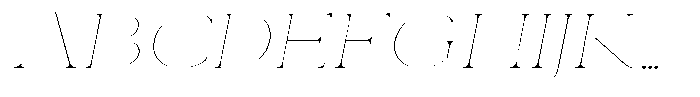 Eritza Thin Expanded Italic Font UPPERCASE