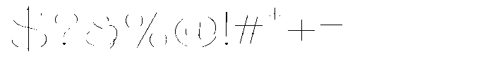 Eritza Thin Expanded Font OTHER CHARS