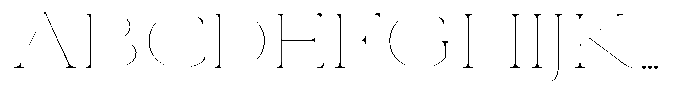 Eritza Thin Expanded Font UPPERCASE