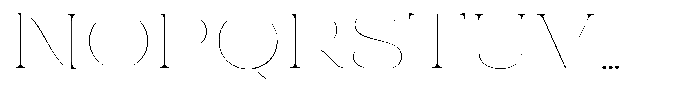 Eritza Thin Expanded Font UPPERCASE