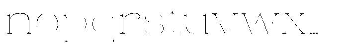 Eritza Thin Expanded Font LOWERCASE