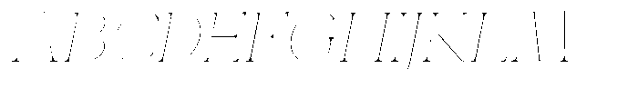 Eritza Thin Italic Font UPPERCASE