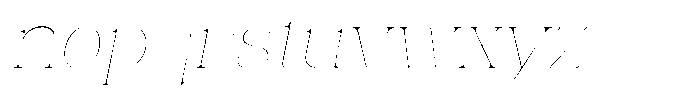 Eritza Thin Italic Font LOWERCASE