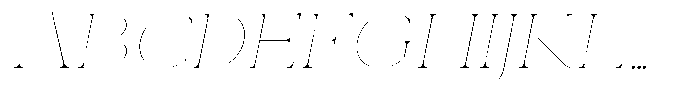 Eritza Thin Semi Expanded Italic Font UPPERCASE