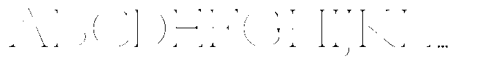 Eritza Thin Semi Expanded Font UPPERCASE