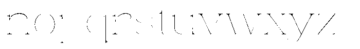 Eritza Thin Semi Expanded Font LOWERCASE