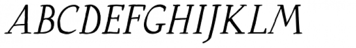 Ermis Pro Light Italic Font UPPERCASE