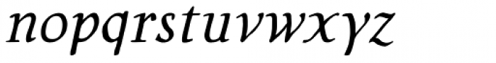 Ermis Pro Regular Italic Font LOWERCASE