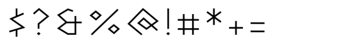 Ermou Extralight Font OTHER CHARS