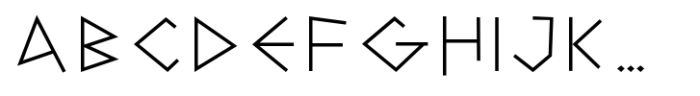 Ermou Extralight Font UPPERCASE