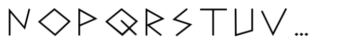 Ermou Extralight Font UPPERCASE