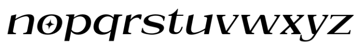 Eronita  Alt Wide Slant Font LOWERCASE