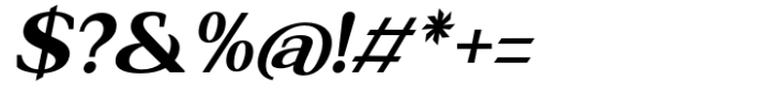Eronita  Bold Contrast Alt Slant Font OTHER CHARS