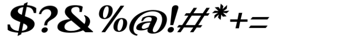 Eronita  Bold Contrast Alt Wide Slant Font OTHER CHARS