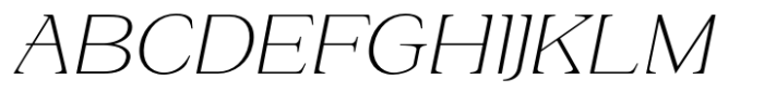 Eronita  Thin Alt Slant Font UPPERCASE