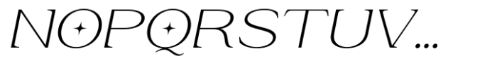 Eronita  Thin Alt Wide Slant Font UPPERCASE