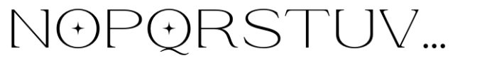 Eronita  Thin Alt Wide Font UPPERCASE