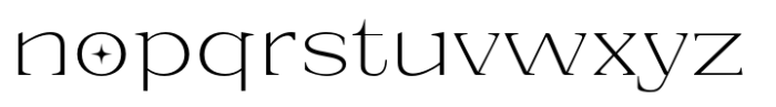 Eronita  Thin Alt Wide Font LOWERCASE