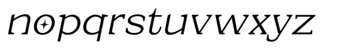 Eronita  Thin Contrast Alt Slant Font LOWERCASE