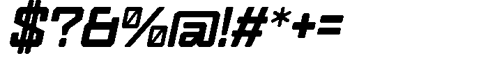 Ersiqust Italic Font OTHER CHARS