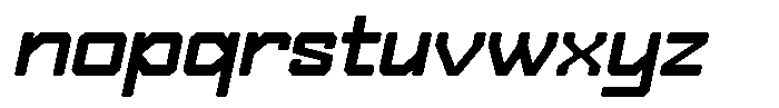 Ersiqust Italic Font LOWERCASE