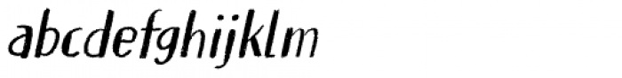 Erstwhile Italic Font LOWERCASE