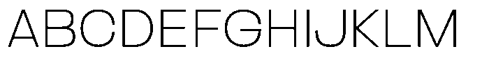 Ertinas Extra Light Font UPPERCASE