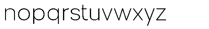 Ertinas Extra Light Font LOWERCASE
