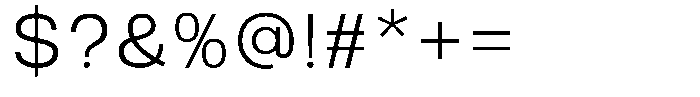 Ertinas Light Font OTHER CHARS