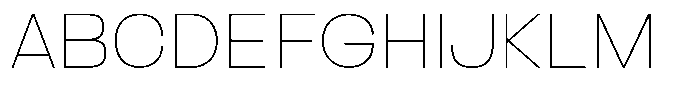 Ertinas Thin Font UPPERCASE