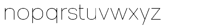 Ertinas Thin Font LOWERCASE