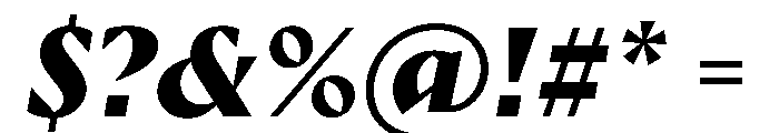 Ergon Bold Italic Font OTHER CHARS