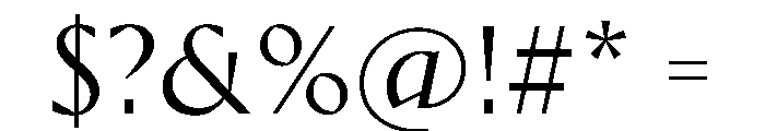 Ergon Light Font OTHER CHARS
