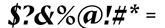 Ergon Medium Italic Font OTHER CHARS