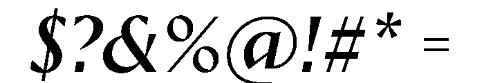 Ergon Regular Italic Font OTHER CHARS