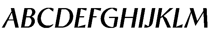 Ergon Regular Italic Font UPPERCASE