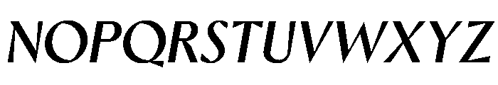 Ergon Regular Italic Font UPPERCASE