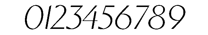 Ergon Thin Italic Font OTHER CHARS