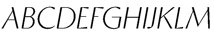 Ergon Thin Italic Font UPPERCASE