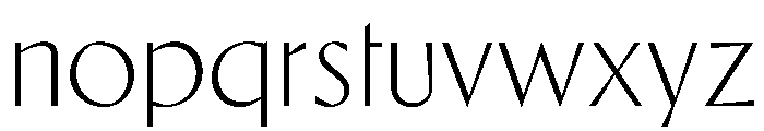 Ergon Thin Font LOWERCASE