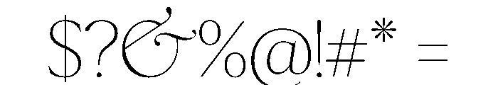 Ernest Regular Font OTHER CHARS