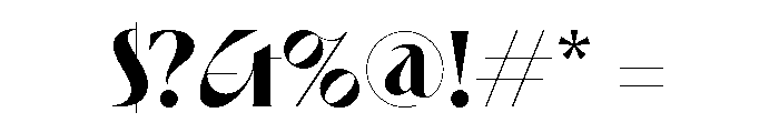 Eros Bold Font OTHER CHARS