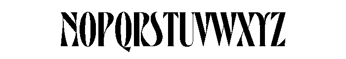 Eros Condensed Bold Font UPPERCASE