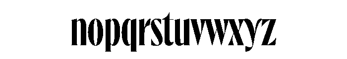 Eros Condensed Bold Font LOWERCASE