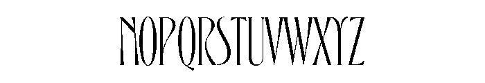 Eros Condensed Regular Font UPPERCASE