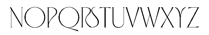 Eros Light Font UPPERCASE