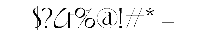 Eros Regular Font OTHER CHARS