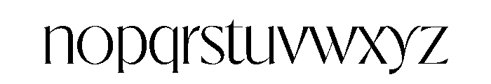 Eros Regular Font LOWERCASE