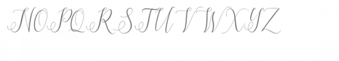 Eritta Script Slant Font UPPERCASE